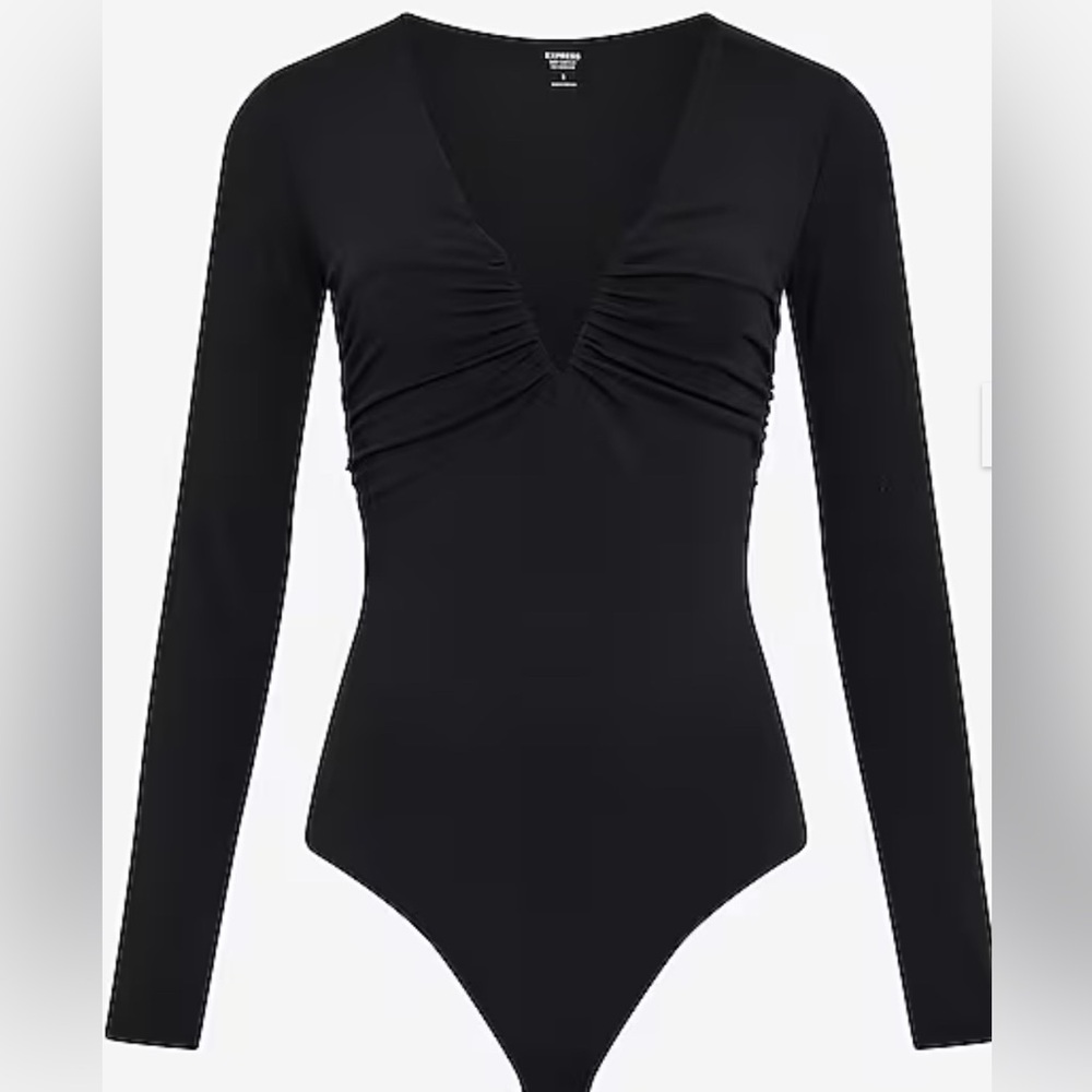 Express Black Long Sleeve Bodysuit
